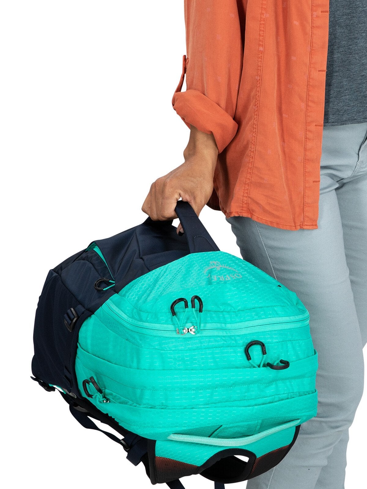 Osprey Comet Backpack 30L in Black — lifestyle