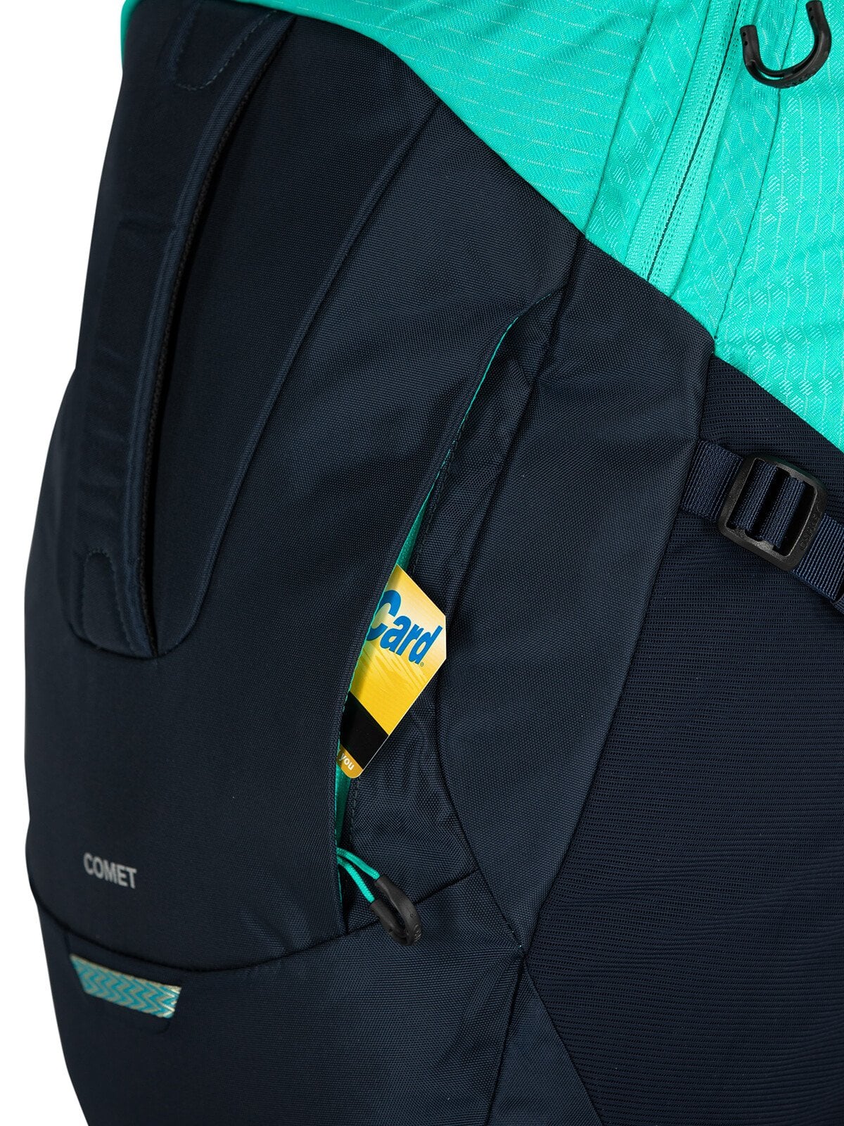 Osprey Comet Backpack 30L in Black — detail view