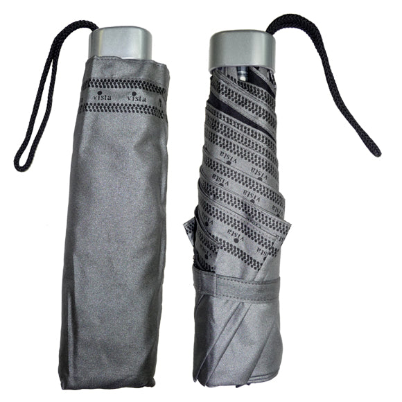 Vista 9608 Silver UV Protected Umbrella in Silver — angle view 2