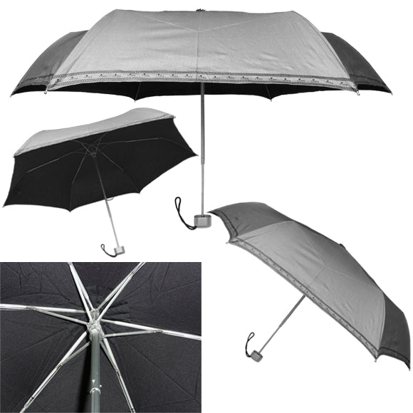 Vista 9608 Silver UV Protected Umbrella in Silver — angle view 4