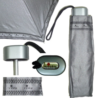 Vista 9608 Silver UV Protected Umbrella in Silver — front view