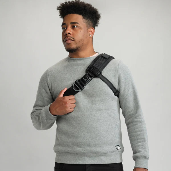 Chrome Industries Kadet Max 15L sling bag – teal, rear view