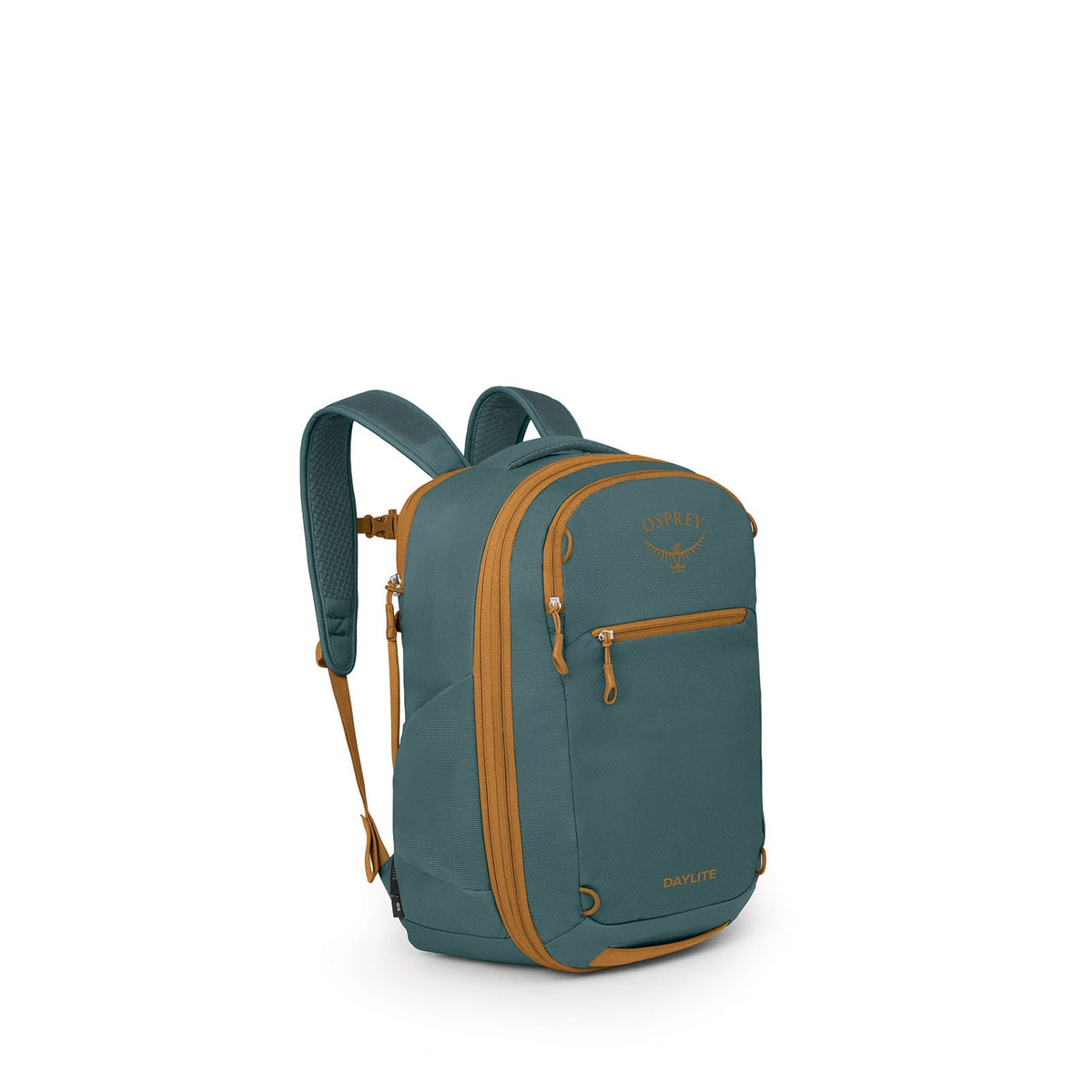 Osprey Daylite Expandable Travel PACK 26+6 in Torrent Blue/Barley Brown — front view # color_Torrent Blue/Barley Brown