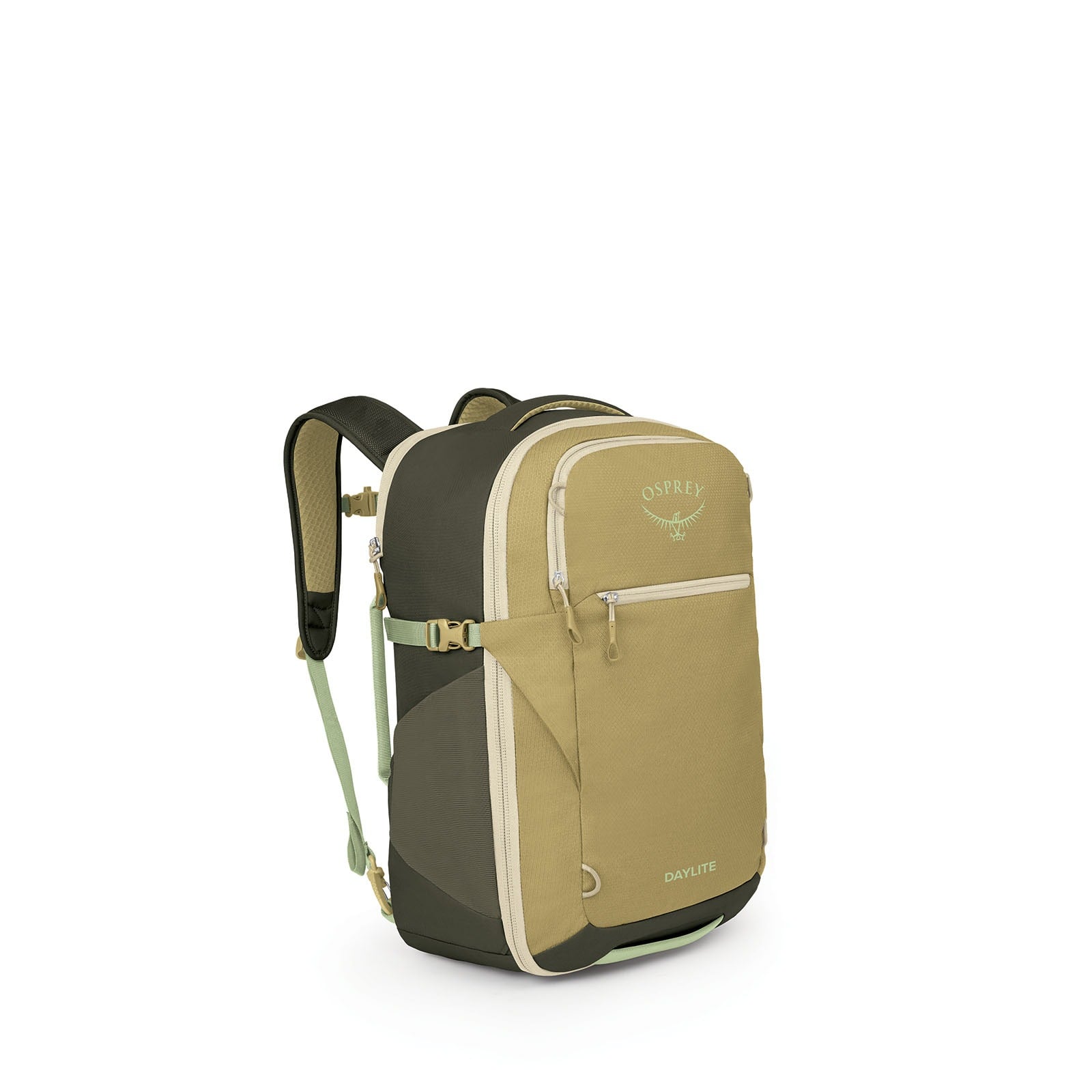 Osprey Daylite Carry-On Travel Pack 35L in Gravel Tan — front view # color_Gravel Tan