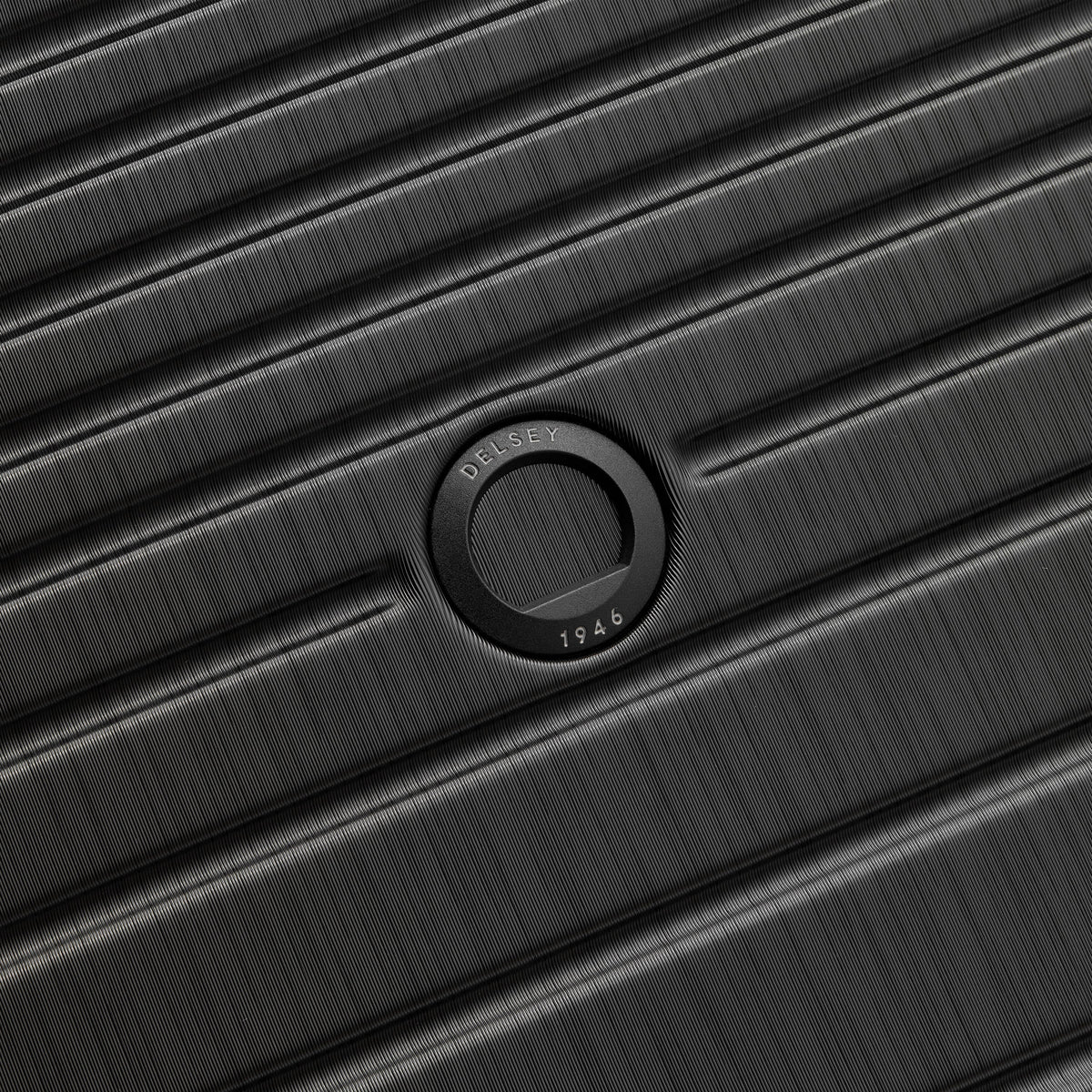 Delsey Cosmique Carry-On Plus Expandable Spinner in Black — detail view 3