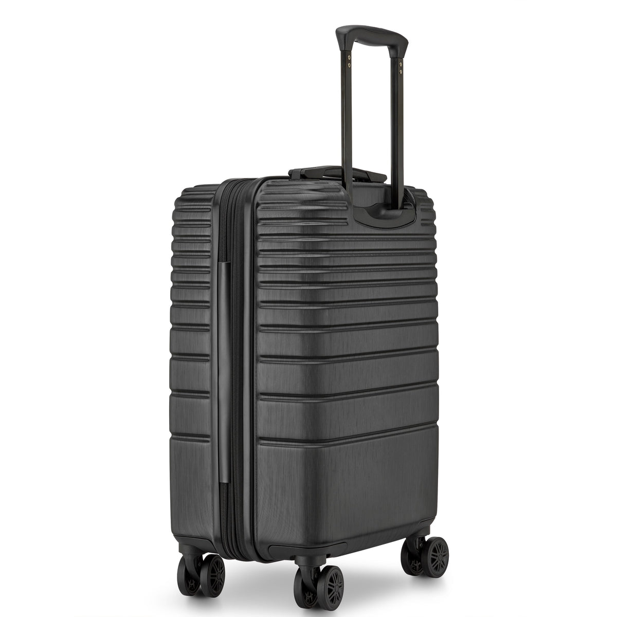 Delsey Cosmique Carry-On Plus Expandable Spinner in Black — angle view 6