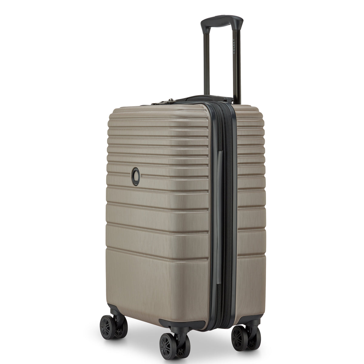 Delsey Cosmique Carry-On Plus Expandable Spinner in Beige — angle view 5