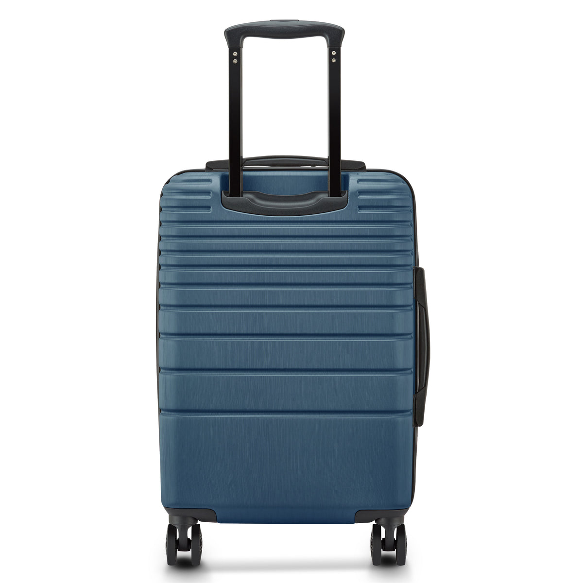 Delsey Cosmique Carry-On Plus Expandable Spinner in Deep Sea Navy — back view