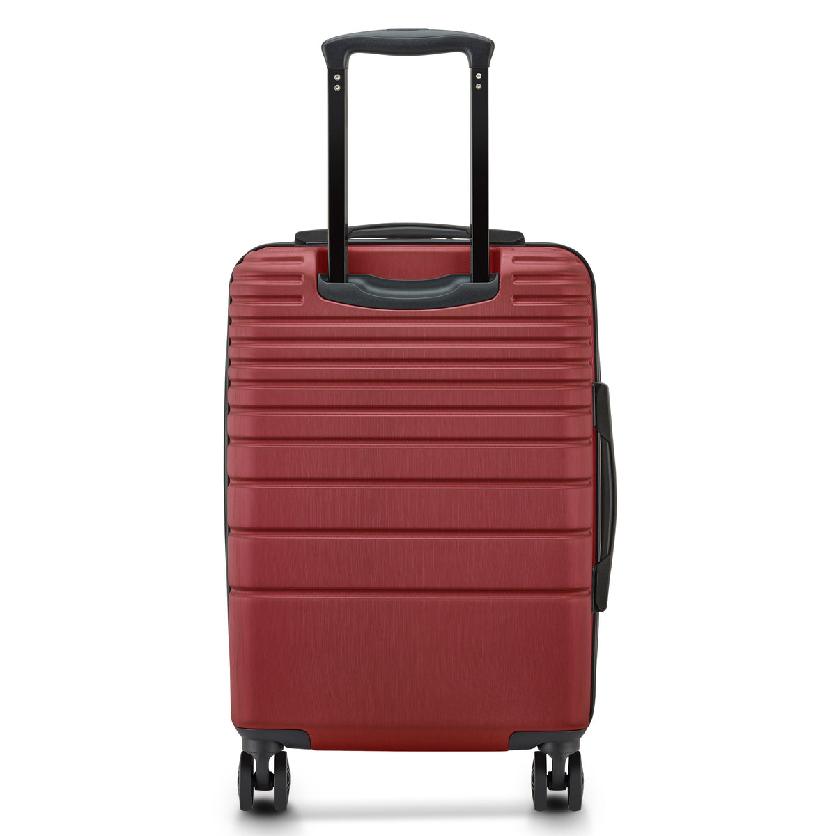 Delsey Cosmique Carry-On Plus Expandable Spinner in Syrah Red — back view