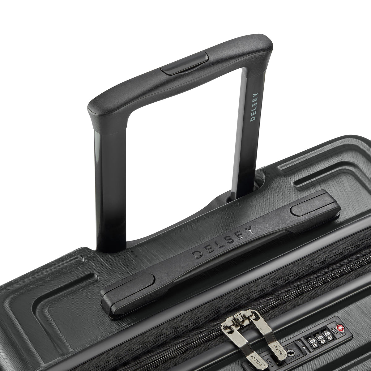 Delsey Cosmique Medium Expandable Spinner in Black — detail view 4