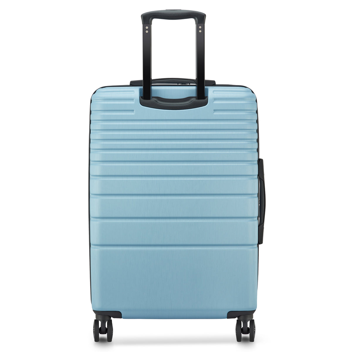 Delsey Cosmique Medium Expandable Spinner in Light Blue — back view