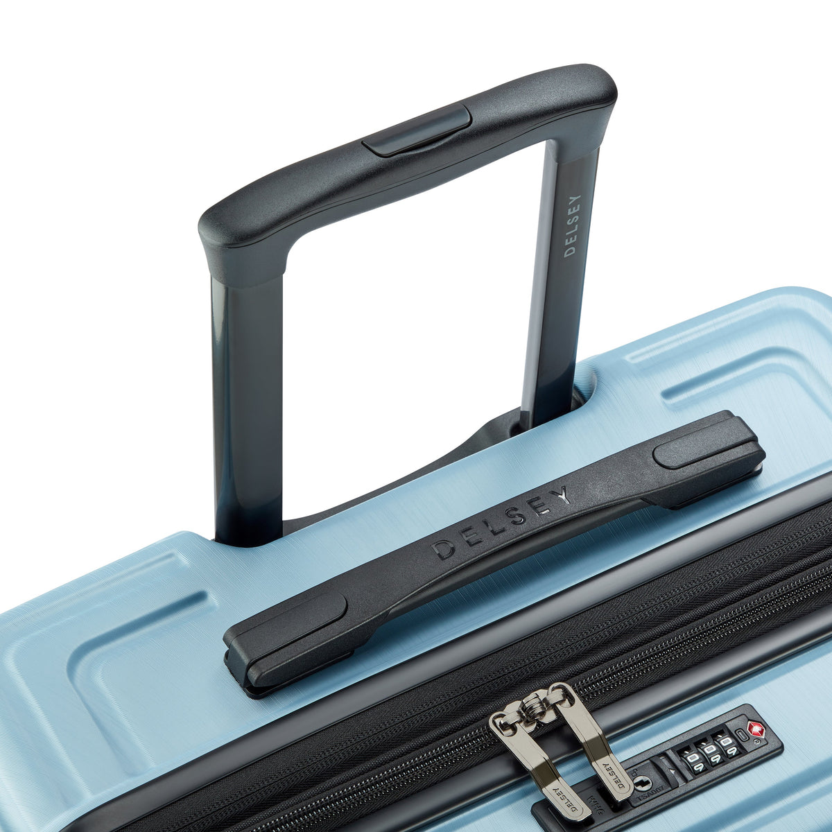 Delsey Cosmique Medium Expandable Spinner in Light Blue — detail view 4