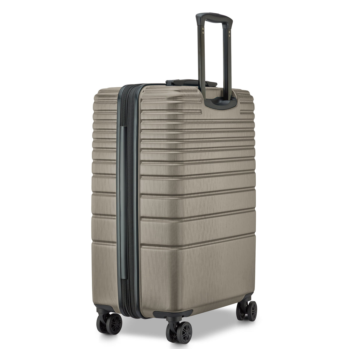 Delsey Cosmique Medium Expandable Spinner in Beige — angle view 6