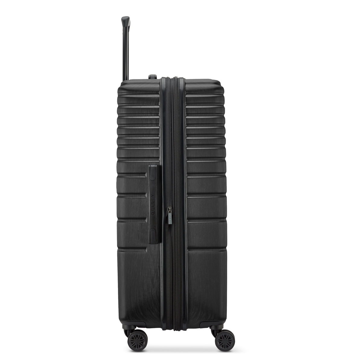 Delsey Cosmique Large Expandable Spinner in Black — angle view 4