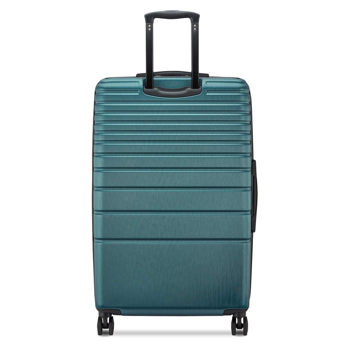 Delsey Cosmique Large Expandable Spinner in Dark Teal — back view
