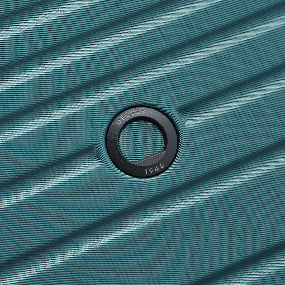 Delsey Cosmique Large Expandable Spinner in Dark Teal — detail view 3