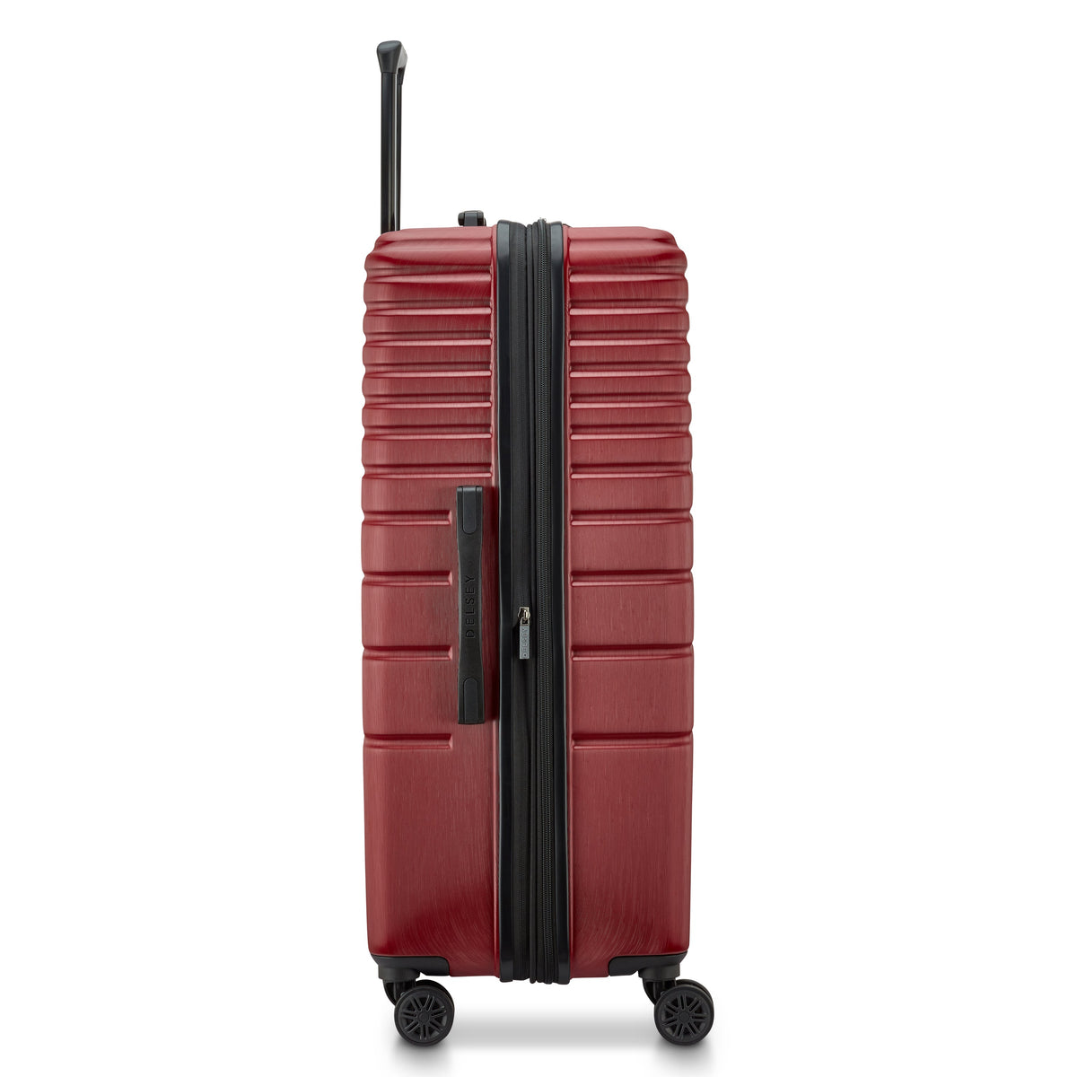 Delsey Cosmique Large Expandable Spinner in Syrah Red — angle view 4