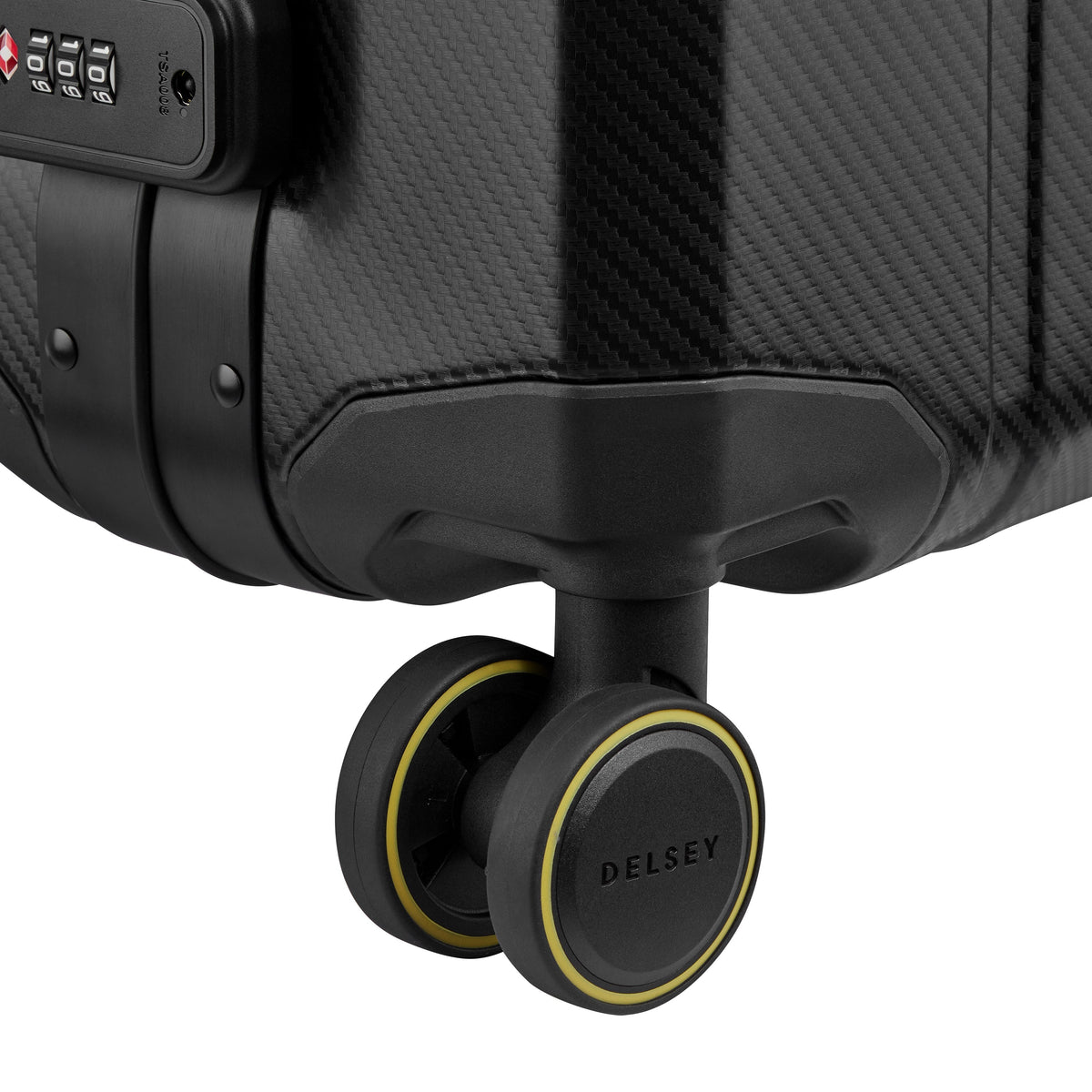 Delsey Alu'r Aluminum Carry-On Spinner in Black — detail view 5 # color_Black
