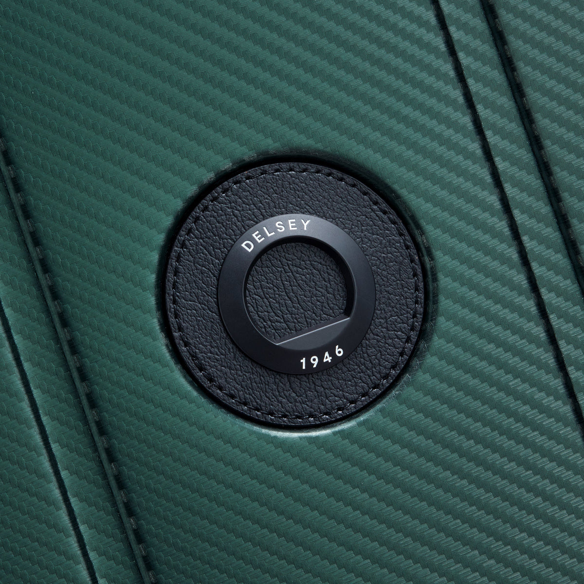 Delsey Alu'r Aluminum Carry-On Spinner in Green — detail view # color_Green