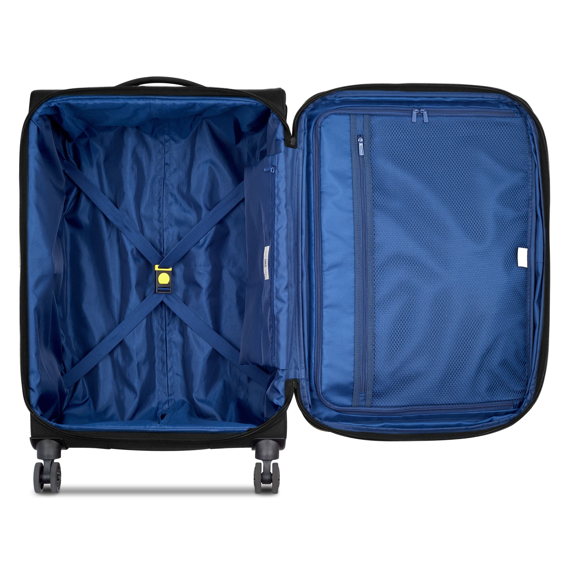Delsey Brochant 3.0 Medium Expandable Spinner in Black — interior view # color_Black