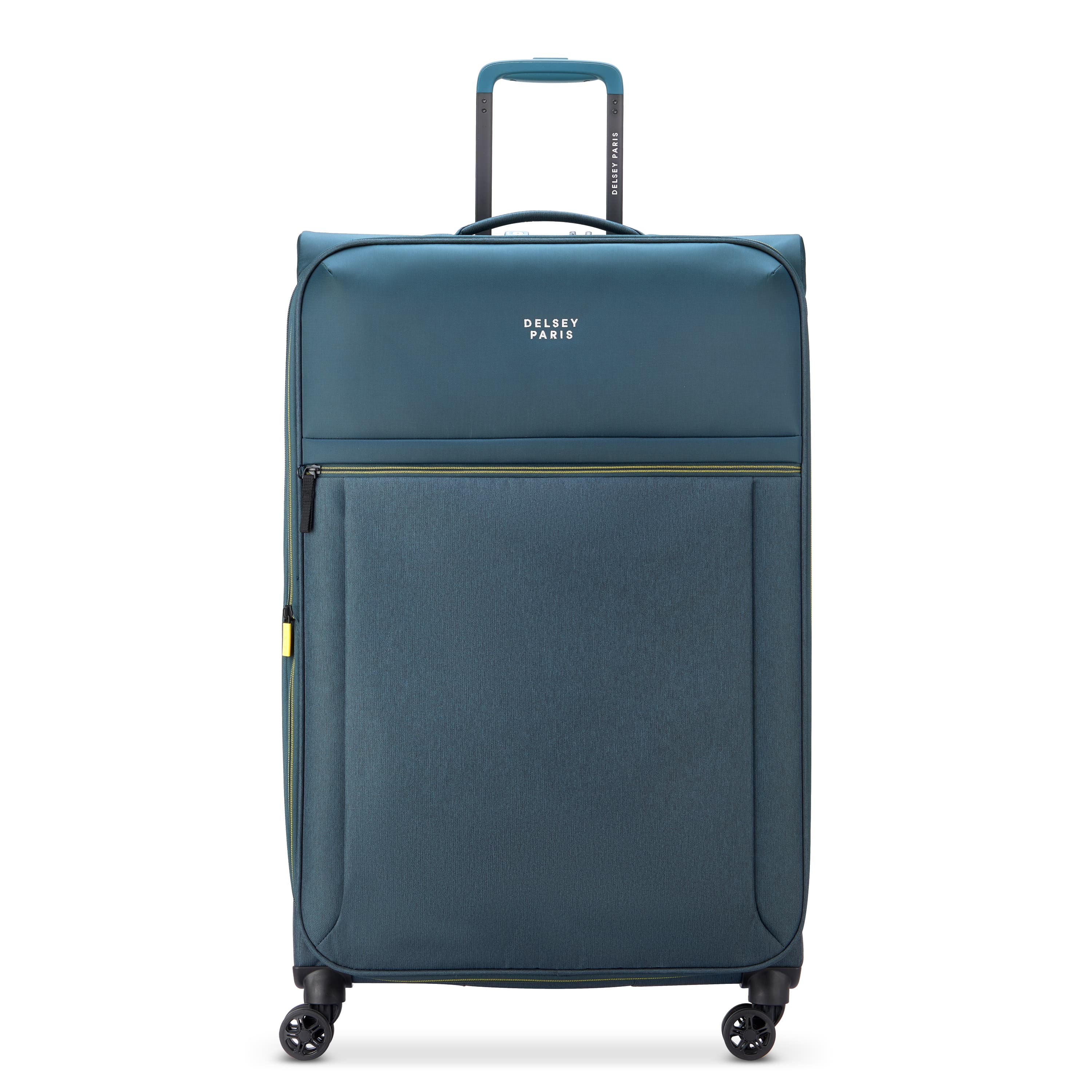 Delsey Brochant 3.0 Large Expandable Spinner in Green — front view