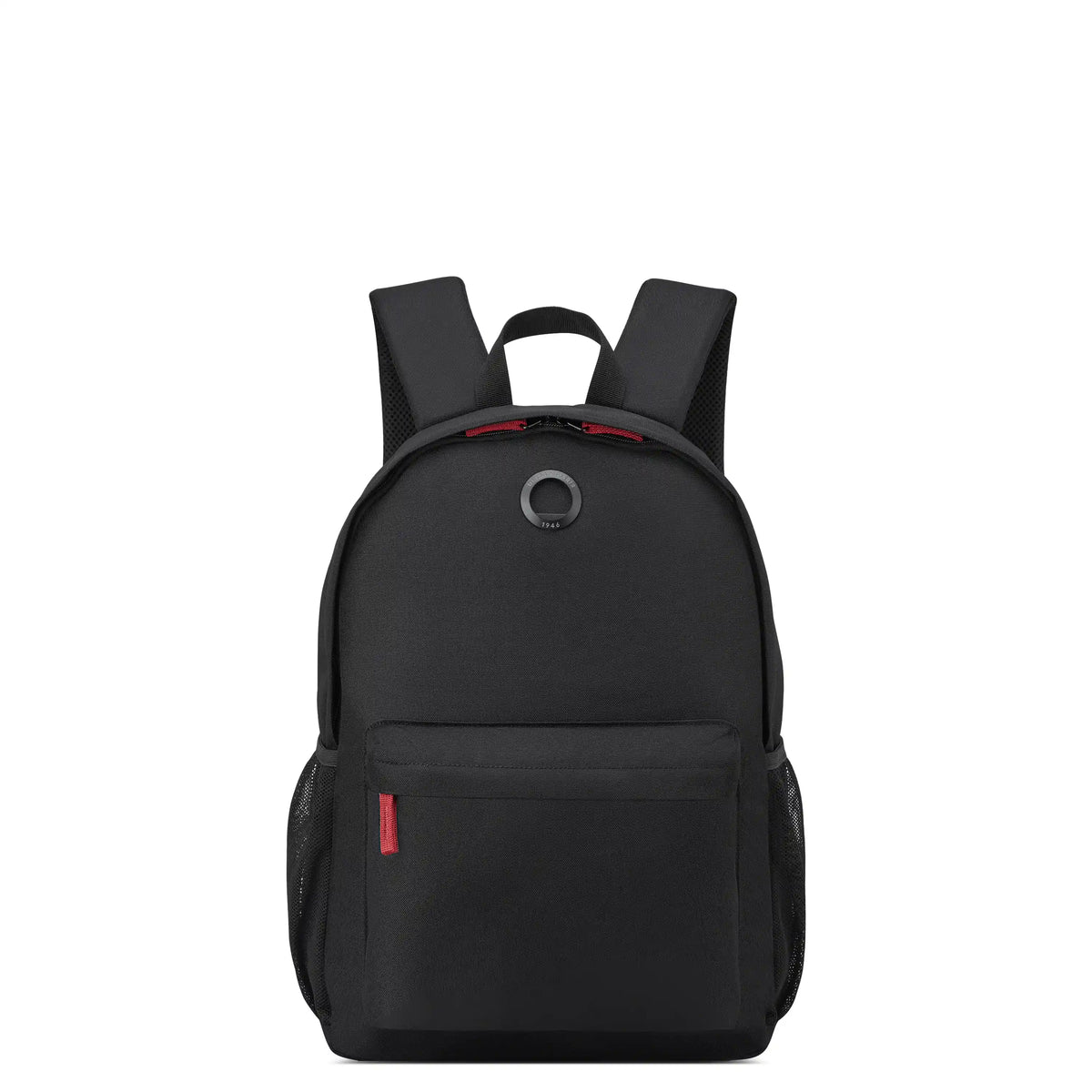Delsey BTS Dylan Laptop Backpack in Black — front view # color_Black