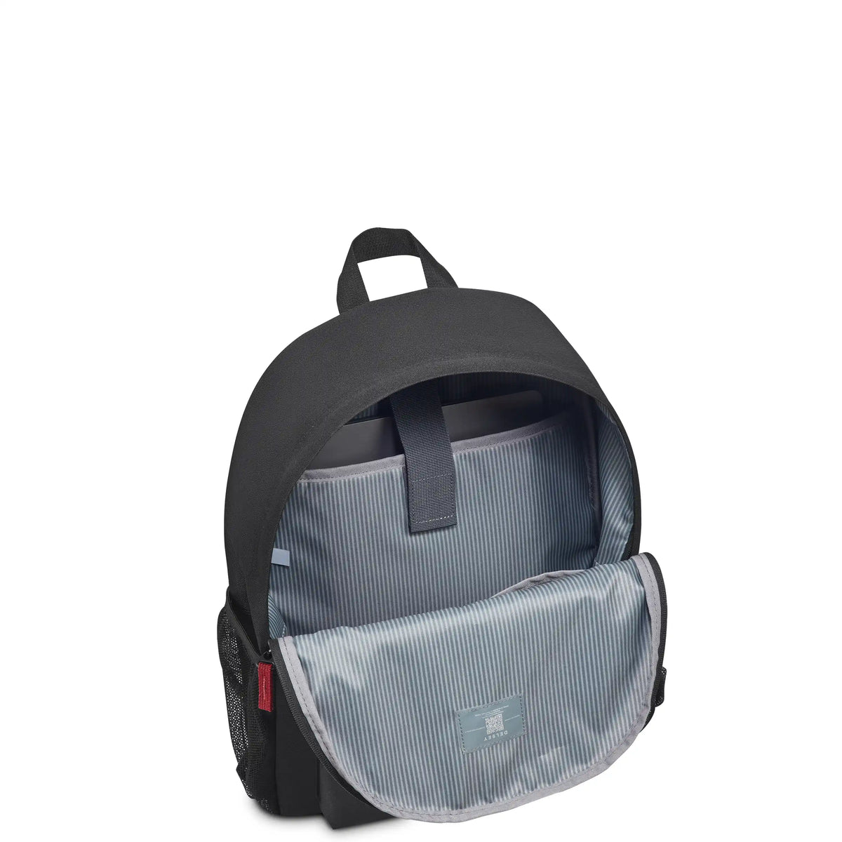 Delsey BTS Dylan Laptop Backpack in Black — interior view 2 # color_Black