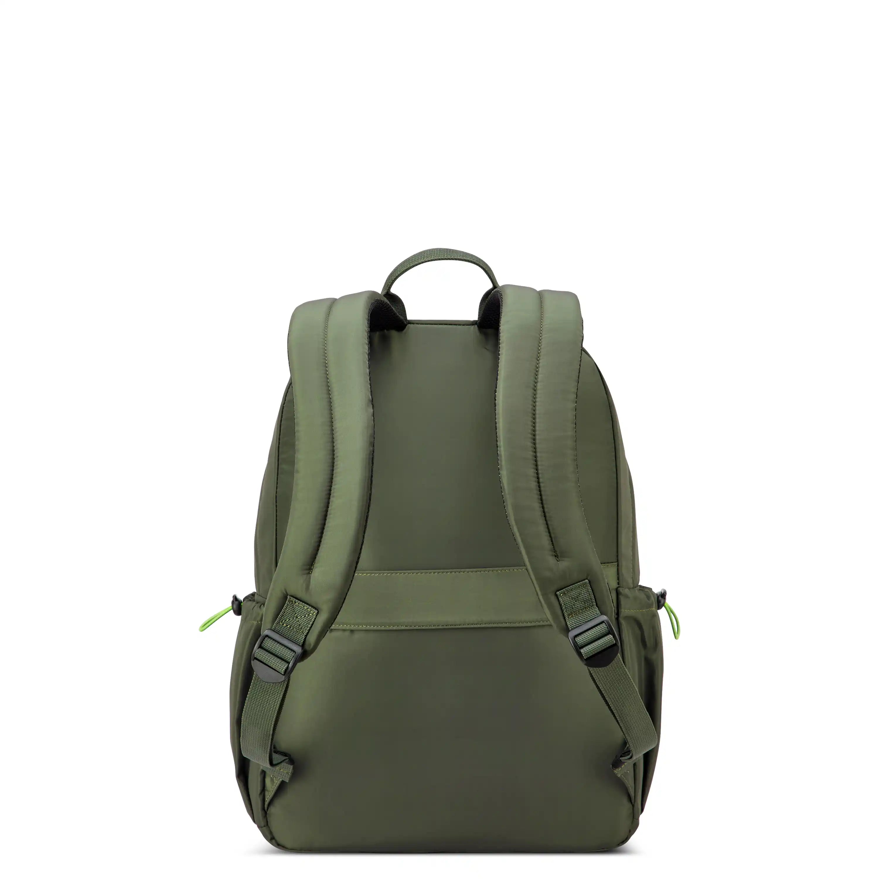 Delsey BTS Jenny Laptop Backpack in Forest Green — back view # color_Forest Green