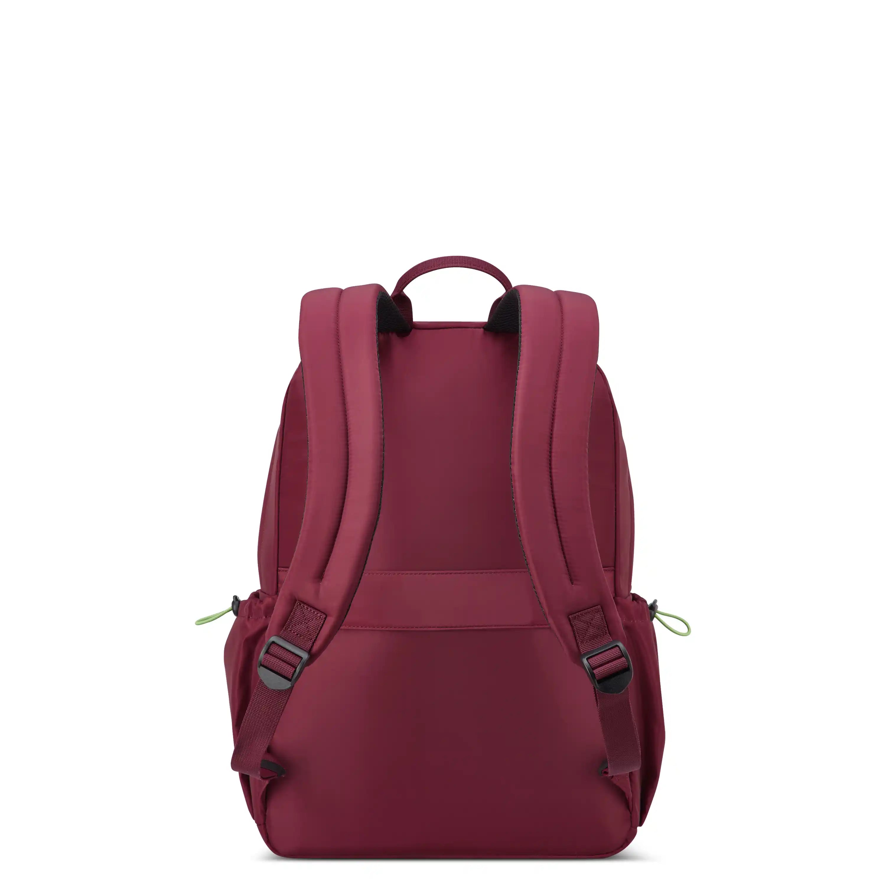 Delsey BTS Jenny Laptop Backpack in Red — back view # color_Red