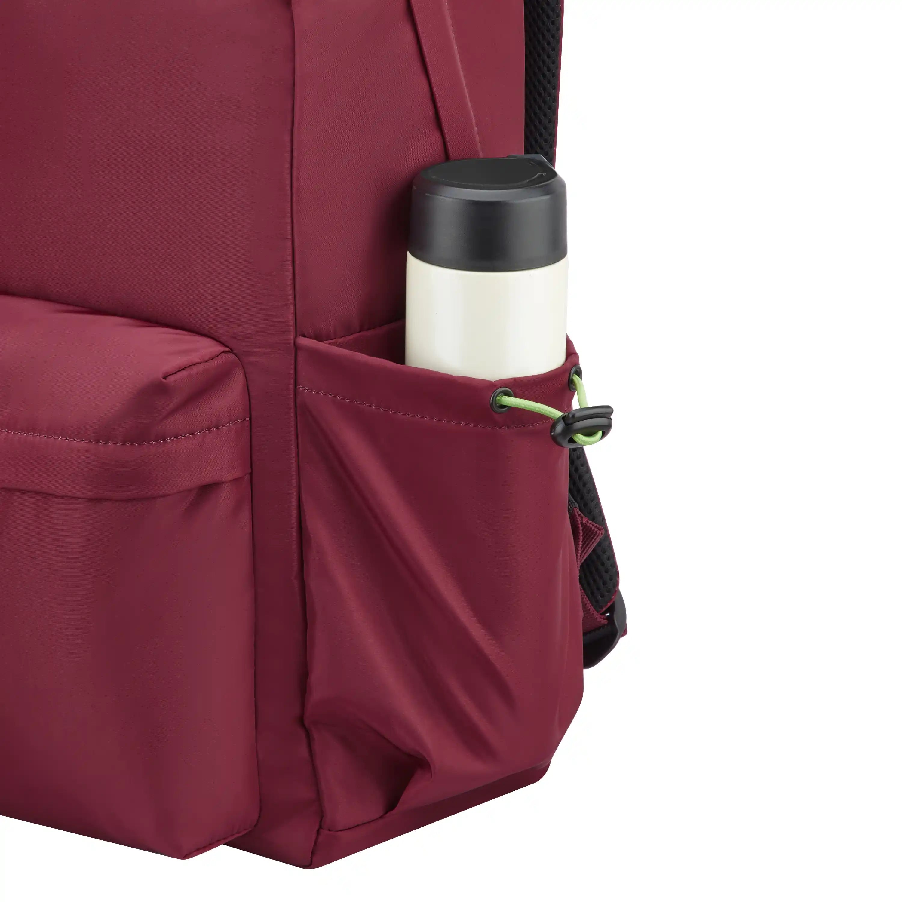 Delsey BTS Jenny Laptop Backpack in Red — detail view 3 # color_Red