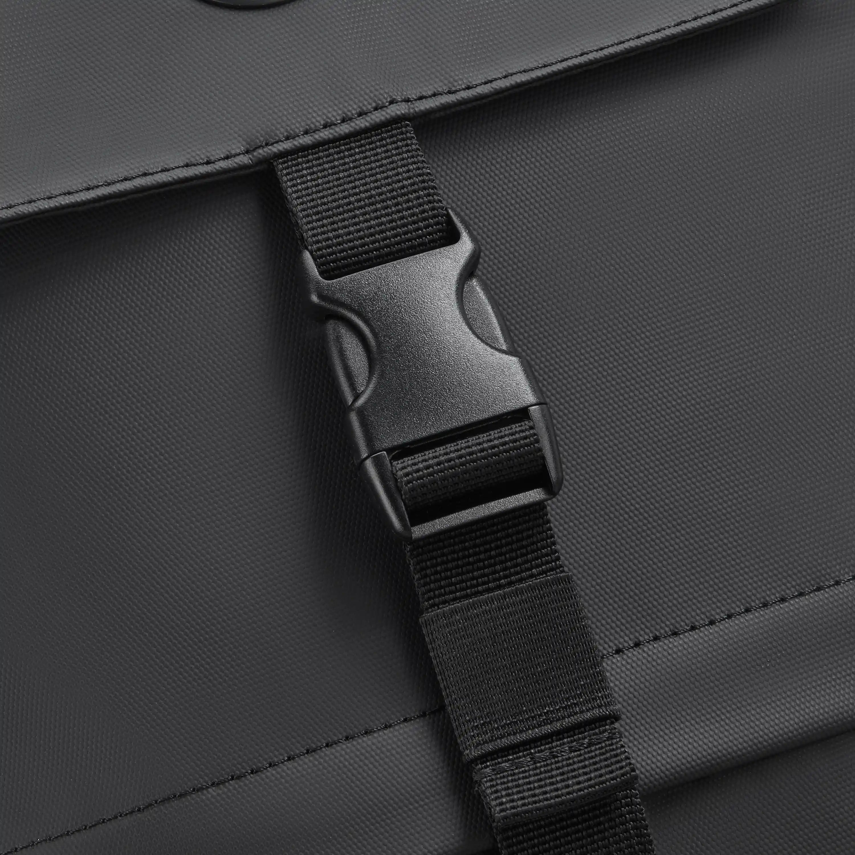 Delsey BTS Bedford Laptop Backpack in Black — detail view # color_Black