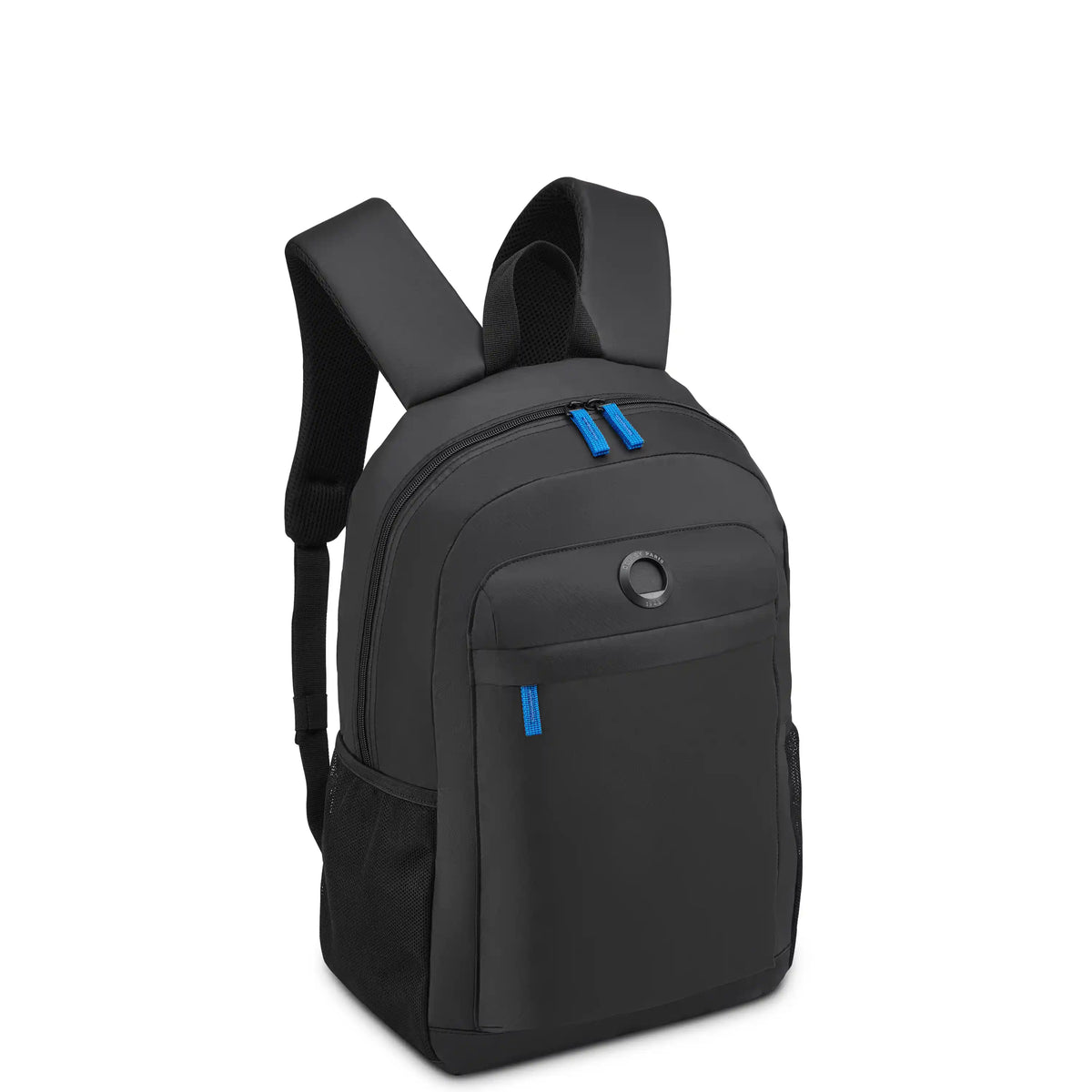 Delsey BTS Kevin Laptop Backpack in Black — angle view 2 # color_Black