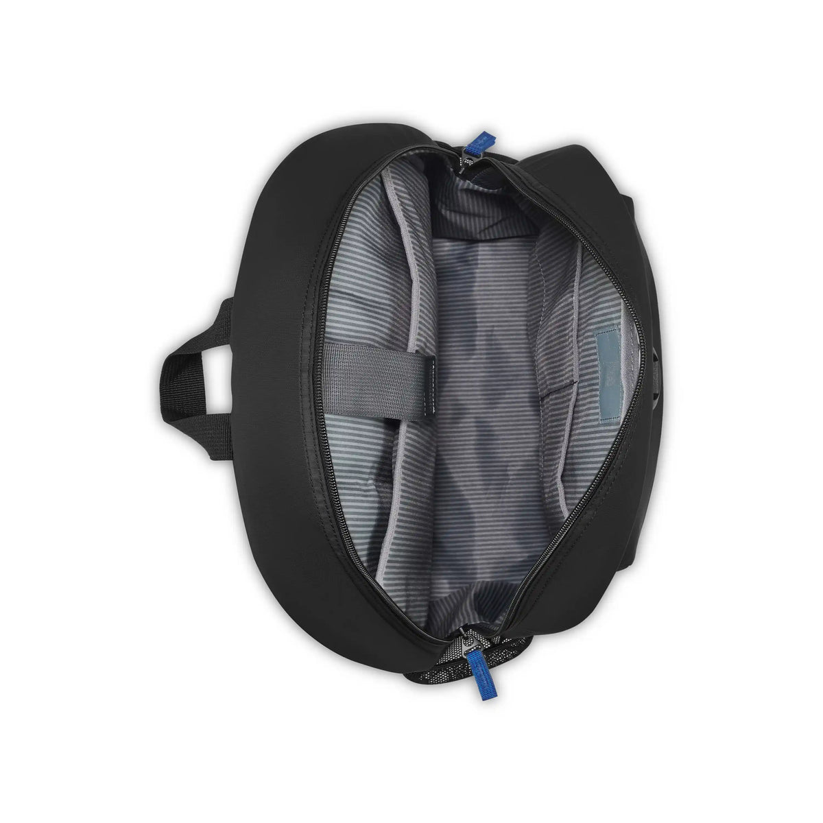 Delsey BTS Kevin Laptop Backpack in Black — interior view # color_Black
