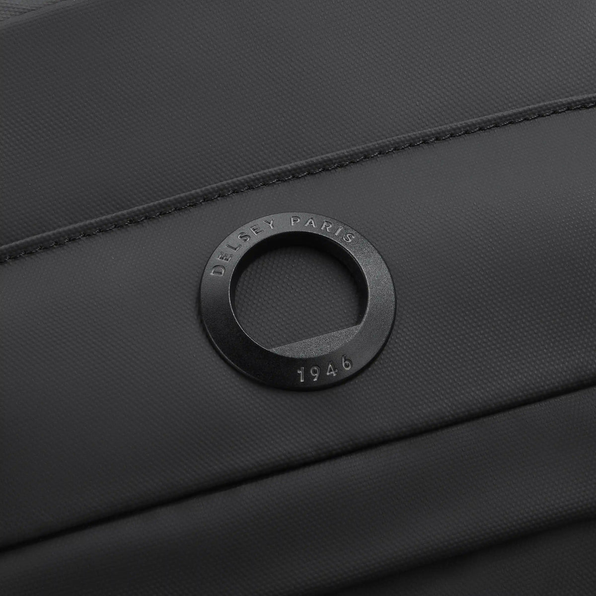 Delsey BTS Kevin Laptop Backpack in Black — detail view # color_Black