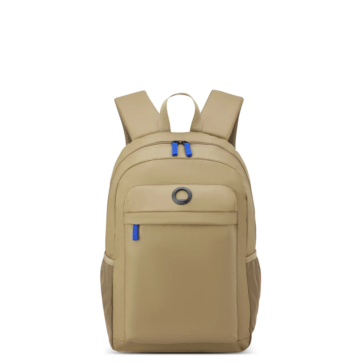 Delsey BTS Kevin Laptop Backpack in Beige — front view # color_Beige