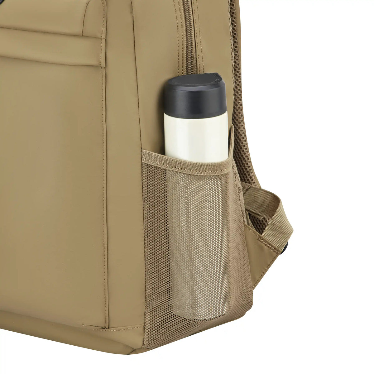 Delsey BTS Kevin Laptop Backpack in Beige — detail view 4 # color_Beige