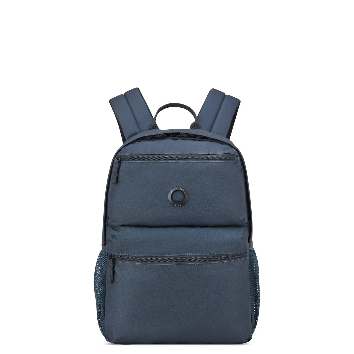 Delsey BTS Reset Laptop Backpack in Navy — front view # color_Navy
