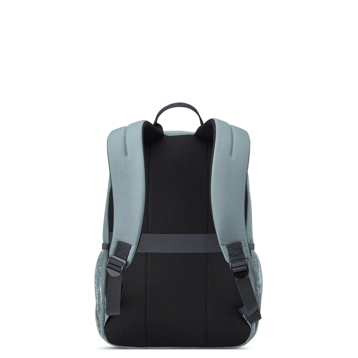 Delsey BTS Reset Laptop Backpack in Slate Grey — back view # color_Slate Grey