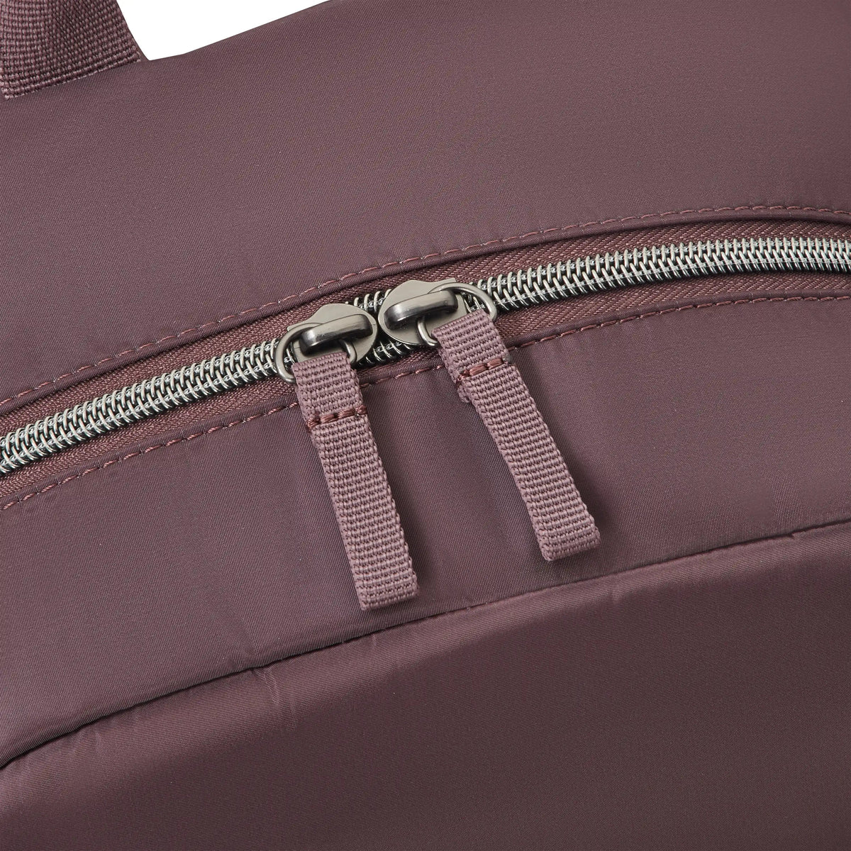 Delsey BTS Sunny Laptop Backpack in Cocoa Powder — detail view 3 # color_Cocoa Powder