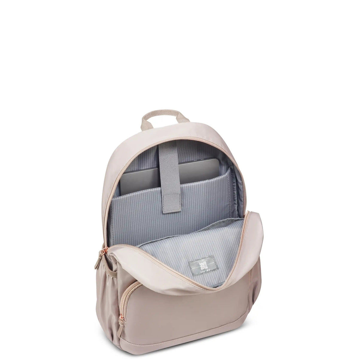 Delsey BTS Sunny Laptop Backpack in Beige — interior view 2 # color_Beige
