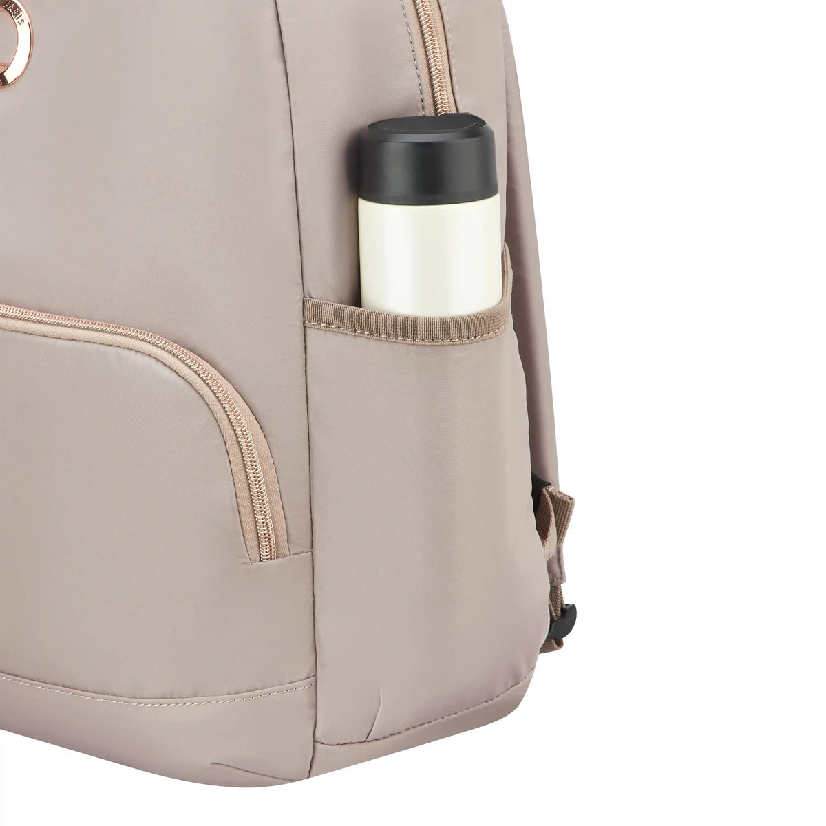 Delsey BTS Sunny Laptop Backpack in Beige — detail view 2 # color_Beige