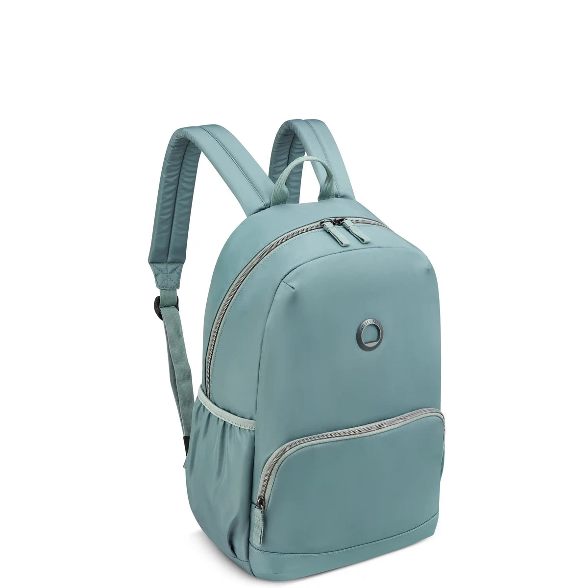 Delsey BTS Sunny Laptop Backpack in Sage Green — angle view 2 # color_Sage Green