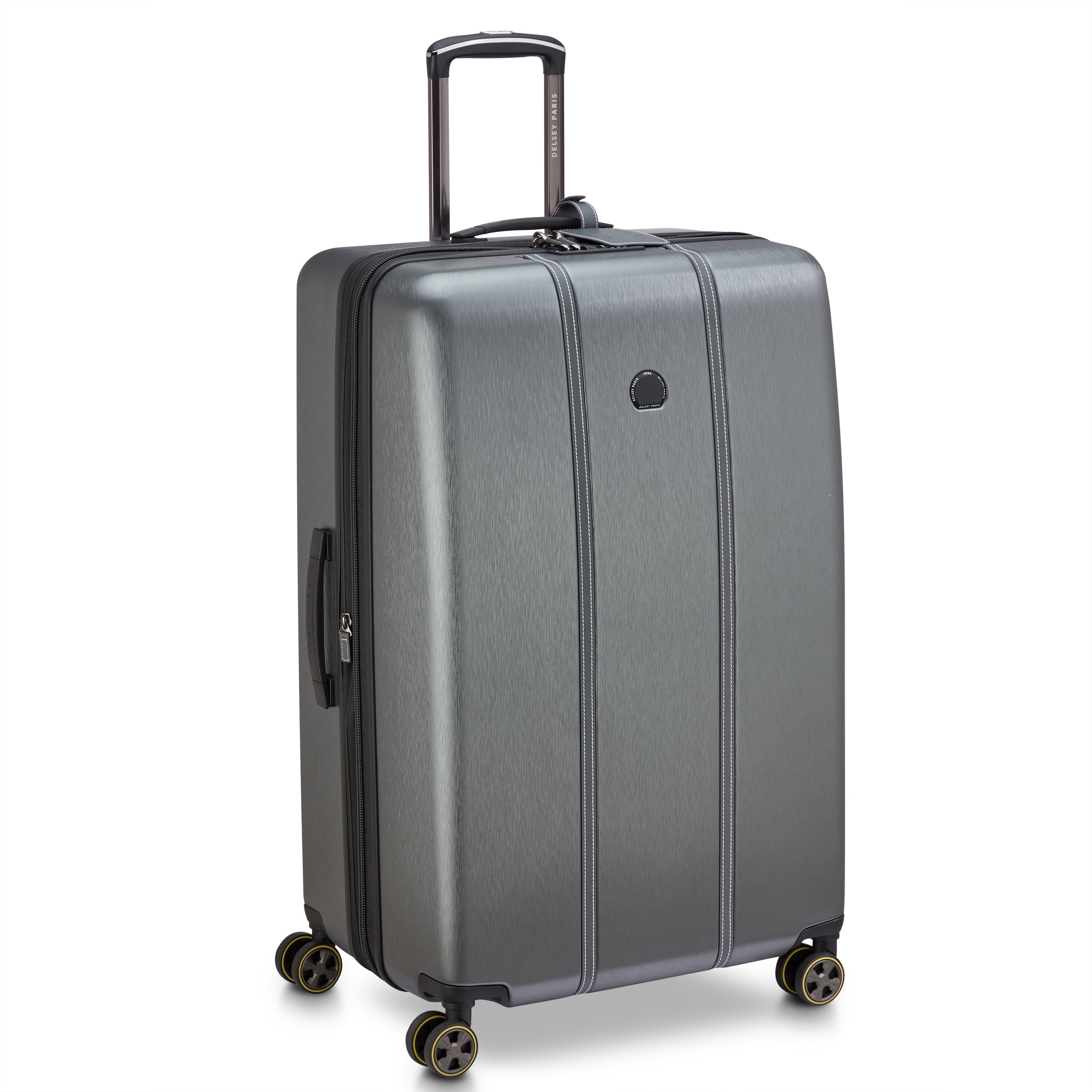 Delsey Cadence Large Expandable Spinner in Silver — front view # color_Silver