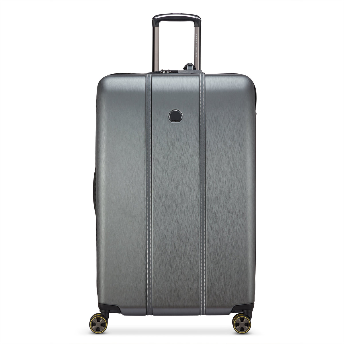 Delsey Cadence Large Expandable Spinner in Silver — angle view 2 # color_Silver
