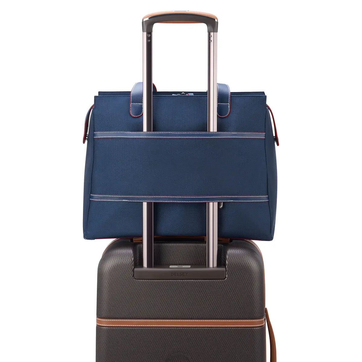Delsey Chatelet Air 2.0 Shoulder Bag in Blue — detail view # color_Blue