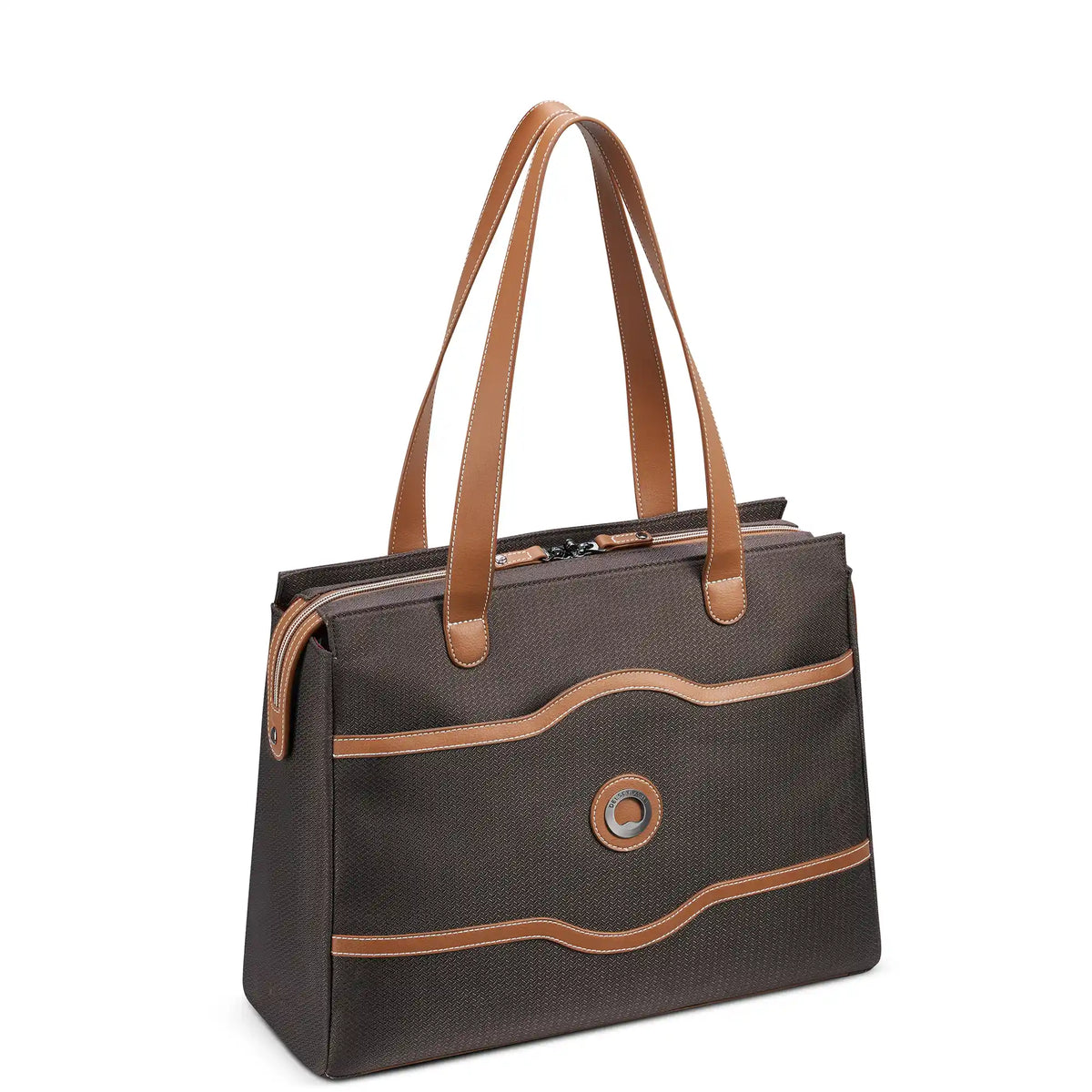 Delsey Chatelet Air 2.0 Shoulder Bag in Brown — front view # color_Brown