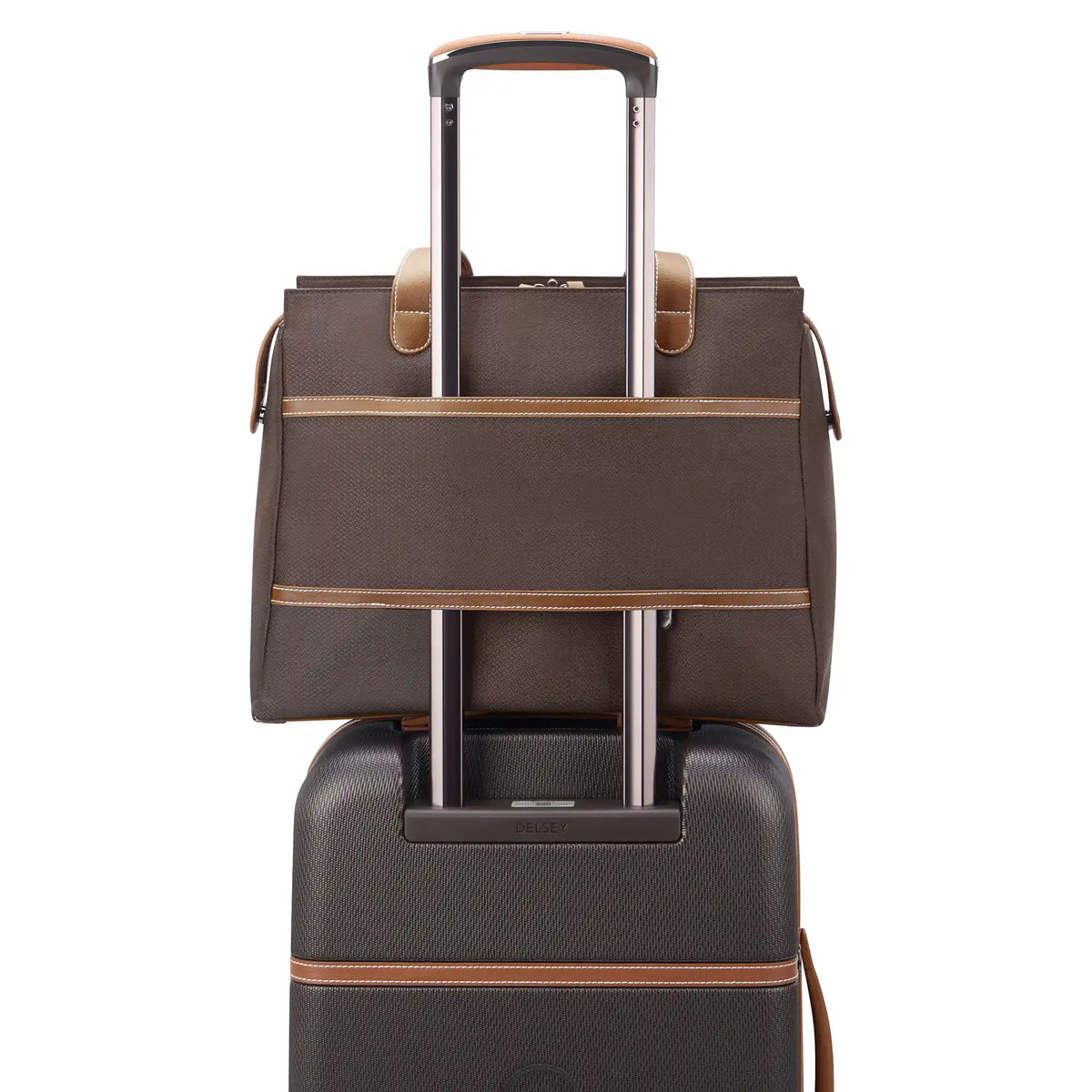 Delsey Chatelet Air 2.0 Shoulder Bag in Brown — detail view # color_Brown