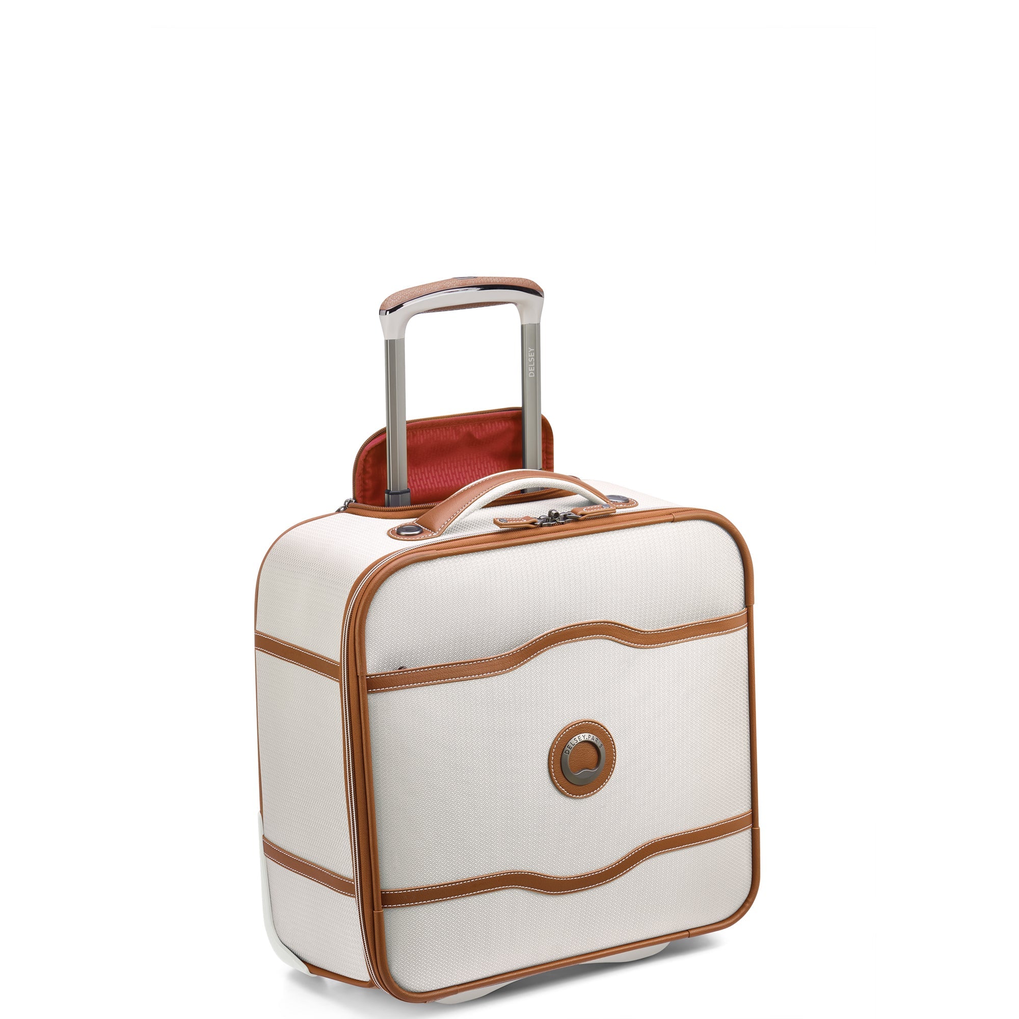Delsey Chatelet Air 2.0 Wheeled Underseater in Angora — front view # color_Angora