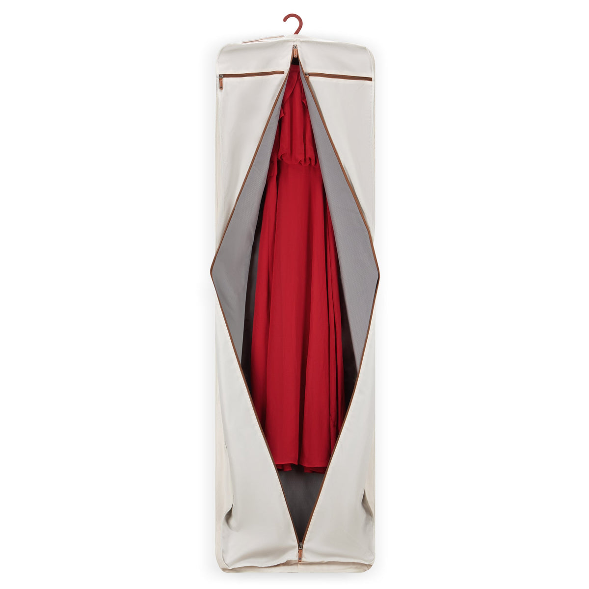 Delsey Chatelet Air 2.0 Garment Cover in Angora — interior view # color_Angora
