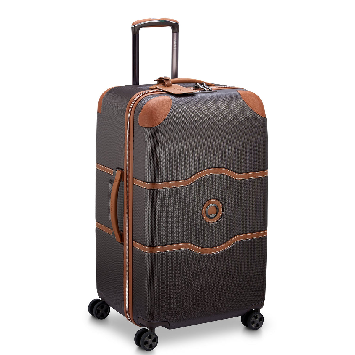 Delsey Chatelet Air 2.0 Medium Trunk - Spinner in Brown — angle view 2